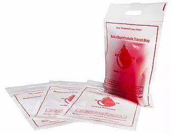 UN3373 certified Blood Bags suitable for Transit.