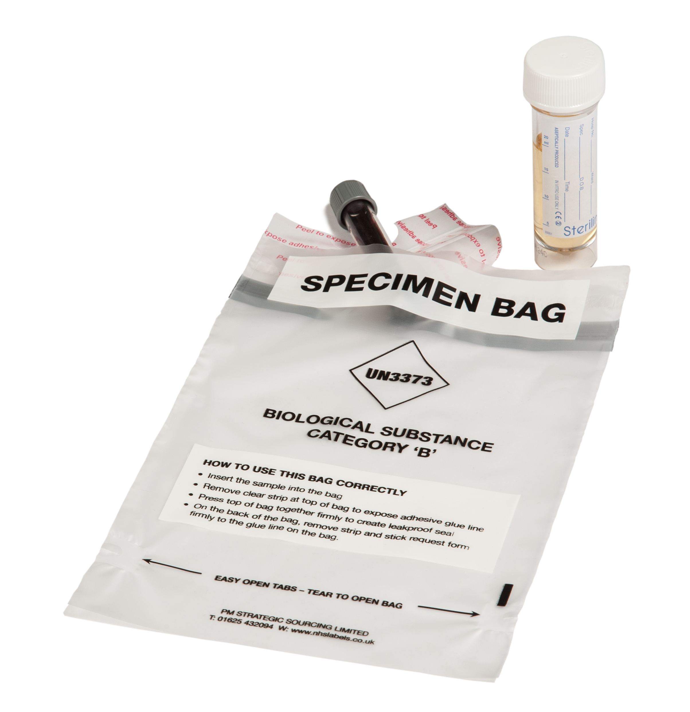 Gripseal Specimen Bag Category B